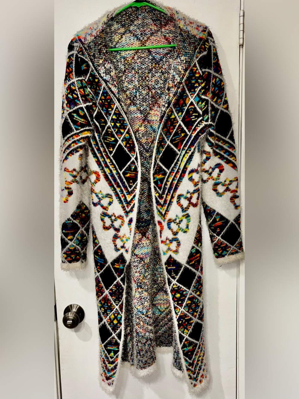 ✨ NORTHERN ANGEL AVANT-GARDE GEOMETRIC JACQUARD KNIT HOODED SWEATER ✨